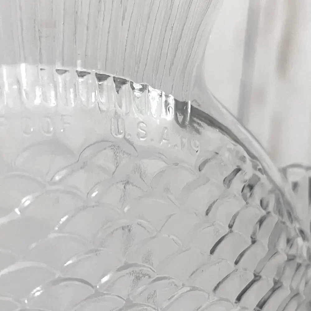 Vintage MCM VintClear Fish Glass Plates Ovensafe 11